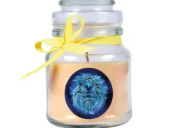 HS Candle Duftkerze & Glas Sternzeichen Vanille 30 Stunden Löwe