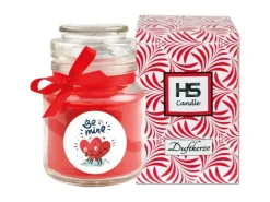 HS Candle Duftkerze & Glas Valentinstag Bonbon 30h Be Mine* Windlichter