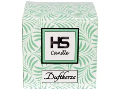 HS Candle Duftkerze & Glas Weihnachten Grün Bonbon 50h