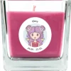 HS Candle Duftkerze & Glas Sternzeichen Lavendel 50 Stunden Waage