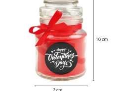 HS Candle Duftkerze & Glas Valentinstag Bonbon 30h Valentine's Day* Windlichter