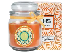 HS Candle Duftkerze & Glas Sternzeichen Honigmelone 70 Stunden Jungfrau* Windlichter