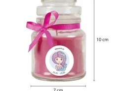 HS Candle Duftkerze & Glas Sternzeichen Lavendel 30 Stunden Wassermann* Windlichter