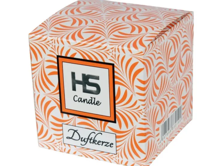 HS Candle Duftkerze & Glas Sternzeichen Honigmelone 50 Stunden Löwe