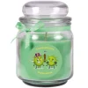 HS Candle Duftkerze & Glas Karneval Grün Bonbon 70h