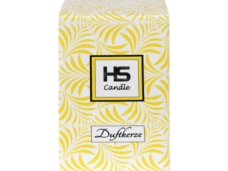 HS Candle Duftkerze & Glas Weihnachten Creme Bonbon 70h