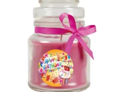 HS Candle Duftkerze & Glas Happy Birthday Cupcake Lavendel* Kerzen