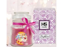 HS Candle Duftkerze & Glas Happy Birthday Cupcake Lavendel* Kerzen