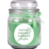 HS Candle Duftkerze & Glas Sternzeichen Coconut Limes 70 Stunden Schütze