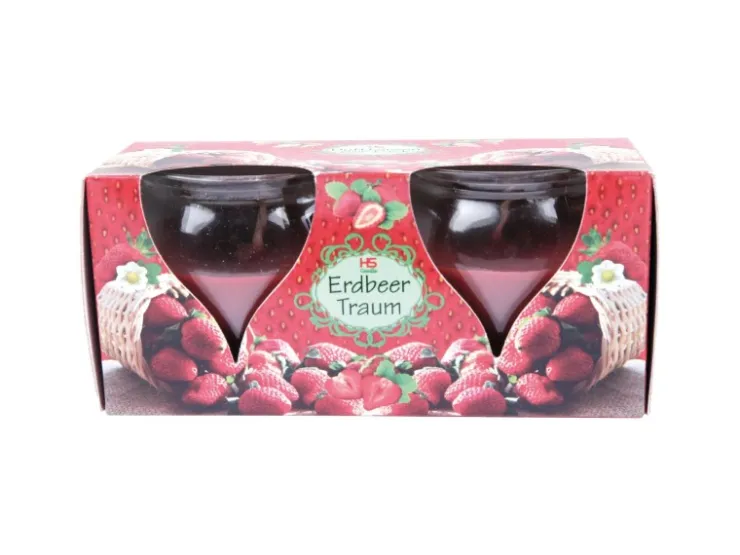 HS Candle Duftkerze Creation Kerzen 2er Pack Erdbeer Traum* Windlichter