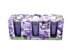 HS Candle Duftkerzen Classic Kerzen 3er Pack Lavendel* Kerzen