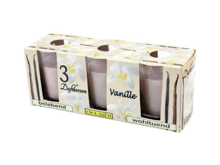 HS Candle Duftkerzen Classic 12er Pack Vanille* Windlichter