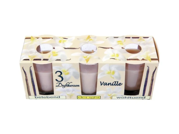 HS Candle Duftkerzen Classic 12er Pack Vanille* Windlichter