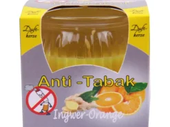 HS Candle Duftkerzen Raumerfrischer 6er Pack AntiTabak Ingwer Orange* Kerzen|Windlichter