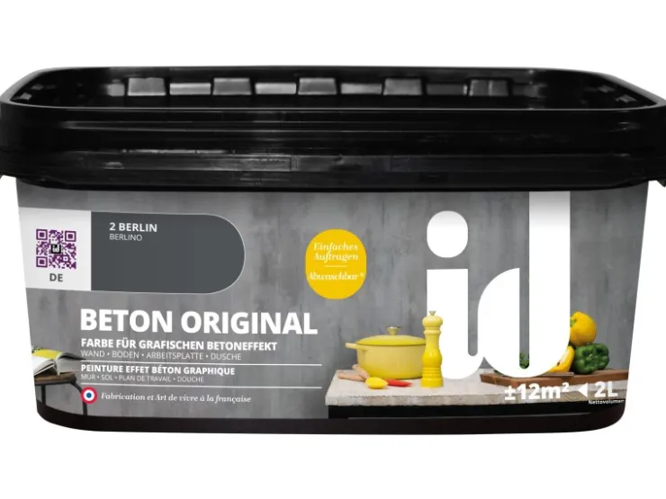 id Wandfarbe Beton Original 2 l* Kreativfarben