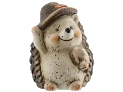 Igel mit Hut aus Keramik 8 cm x 10,6 cm