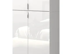 Inn.Furn Garderoben-Set 5-teilig in Weiß Hochglanz 153 cm SystemX