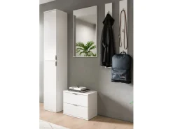 Inn.Furn Garderoben-Set 5-teilig in Weiß Hochglanz 153 cm SystemX