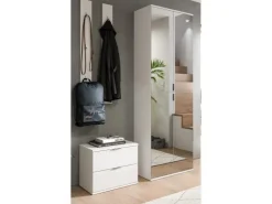 Inn.Furn Garderoben-Set 4-teilig in Weiß Hochglanz 128 cm SystemX* Möbelserien