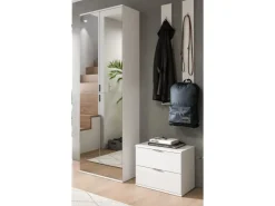 Inn.Furn Garderoben-Set 4-teilig in Weiß Hochglanz 128 cm SystemX* Möbelserien