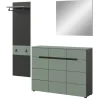 Inn.Furn Garderoben-Set 3-teilig in Salbei und Grau 180 cm Cooper