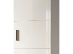 Inn.Furn Garderoben-Set 3-teilig Weiß Hochglanz 180 cm mit 13 Fächern Grazie