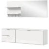Inn.Furn Garderoben-Set 4-teilig in Weiß Hochglanz 144 cm SystemX* Möbelserien