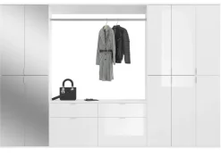 Inn.Furn Garderoben-Set 5-teilig Weiß Hochglanz 273 cm Viel Stauraum SystemX* Möbelserien