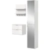 Inn.Furn Garderoben-Set 3-teilig in Weiß Hochglanz 97 cm SystemX* Möbelserien