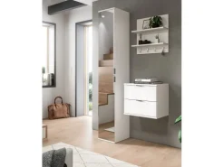 Inn.Furn Garderoben-Set 3-teilig in Weiß Hochglanz 97 cm SystemX* Möbelserien