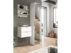 Inn.Furn Garderoben-Set 3-teilig in Weiß Hochglanz 97 cm SystemX* Möbelserien