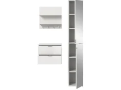 Inn.Furn Garderoben-Set 3-teilig in Weiß Hochglanz 97 cm SystemX* Möbelserien