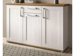 Inn.Furn Sideboard Weiß Lärche Eiche Artisan 137 cm Landhaus-Stil Mirano* Sideboards
