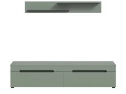 Inn.Furn TV-Lowboard und Wandboard in Salbei und Grau 170 cm Cooper* Schweberegale