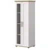 Inn.Furn Vitrine in Weiß Lärche Landhaus 64 x 161 cm Mirano* Vitrinen