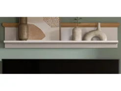 Inn.Furn Wandboard in Weiß Lärche Landhaus 110 cm Mirano* Weitere Regale|Schweberegale