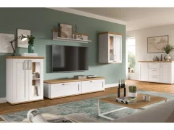 Inn.Furn Wandboard in Weiß Lärche Landhaus 110 cm Mirano* Weitere Regale|Schweberegale