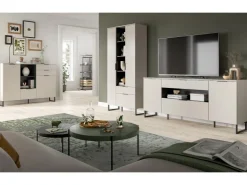 Inn.Furn Wohnwand in Kaschmir und Schwarz 290 cm Morena* Wohnwände