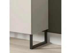 Inn.Furn Wohnwand in Kaschmir und Schwarz 245 cm mit Soft-Close Morena* Wohnwände