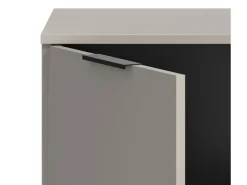 Inn.Furn Wohnwand in Kaschmir und Schwarz 245 cm mit Soft-Close Morena* Wohnwände