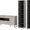 Inn.Furn Wohnwand in Kaschmir und Schwarz 305 cm Morena