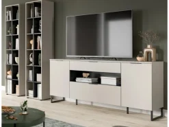 Inn.Furn Wohnwand in Kaschmir und Schwarz 305 cm Morena