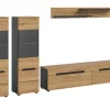 Inn.Furn Wohnwand in Eiche und Grau 272 cm Cooper