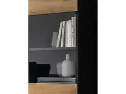 Inn.Furn Wohnwand in Eiche und Grau 221 cm Cooper* Schweberegale