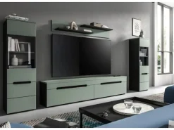 Inn.Furn Wohnwand in Salbei und Grau 272 cm Cooper* Schweberegale
