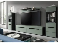 Inn.Furn Wohnwand in Salbei und Grau 272 cm Cooper* Schweberegale
