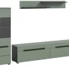 Inn.Furn Wohnwand in Salbei und Grau 221 cm Cooper* Schweberegale