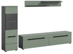 Inn.Furn Wohnwand in Salbei und Grau 221 cm Cooper* Schweberegale