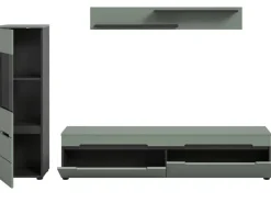 Inn.Furn Wohnwand in Salbei und Grau 221 cm Cooper* Schweberegale