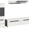 Inn.Furn Wohnwand in Weiß und Grau 221 cm Cooper
